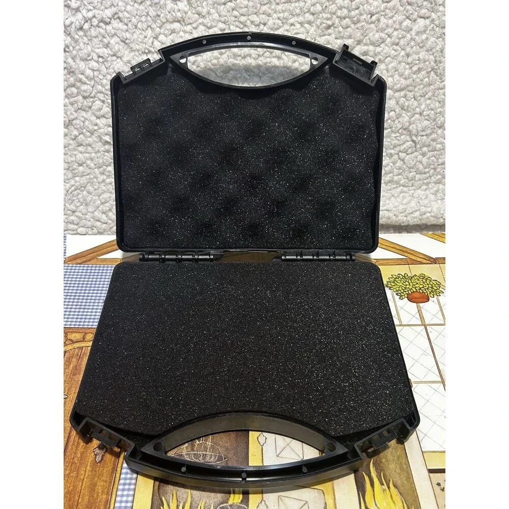 Ring Security Wedding Ring Bearer Briefcase Box Black Gold With Foam Inserts